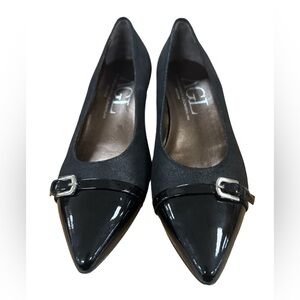 AGL Attilio Giusti Leombruni Sz 39.5/US 9.5 Block Heel Pointed Toe Shoes N132064